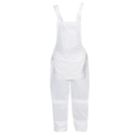 Bib & Brace Overalls White Large 42" W 31" L