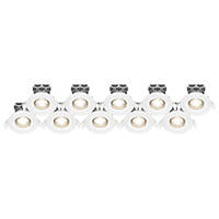 LAP  Fixed  LED Downlight White 5W 370lm 10 Pack