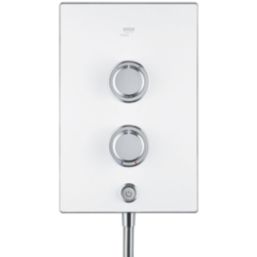 Mira Decor Dual White/Chrome 10.8kW  Manual Electric Shower