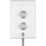 Mira Decor Dual White/Chrome 10.8kW  Manual Electric Shower