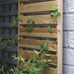 Forest  Softwood Rectangular Slatted Trellis 1' x 6' 6 Pack