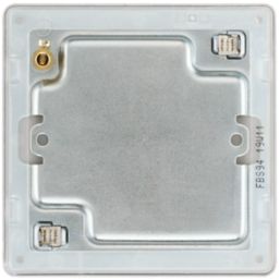 LAP  1-Gang Blanking Plate Brushed Stainless Steel