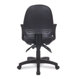 Nautilus Designs Java 300 Medium Back Task/Operator Chair Fixed Arms Black
