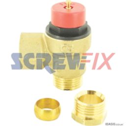 Ideal Heating 075248 Altecnic 1/2" Safety Valve Assembly