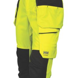 Helly Hansen UC-ME CL2 Construction Trousers Yellow 33" W 32" L