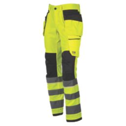 Helly Hansen UC ME CL2 Construction Trousers Yellow 33 W 32 L Screwfix