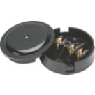 Knightsbridge  30A 3-Terminal Junction Box Black