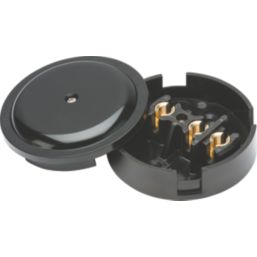 Knightsbridge 30A 3-Terminal Junction Box Black