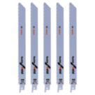 Bosch  S1122BF Metal Reciprocating Saw Blades 225mm 5 Pack