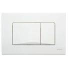 Fluidmaster Schwab Dots Duo 257426 Dual-Flush Flushing Plate White