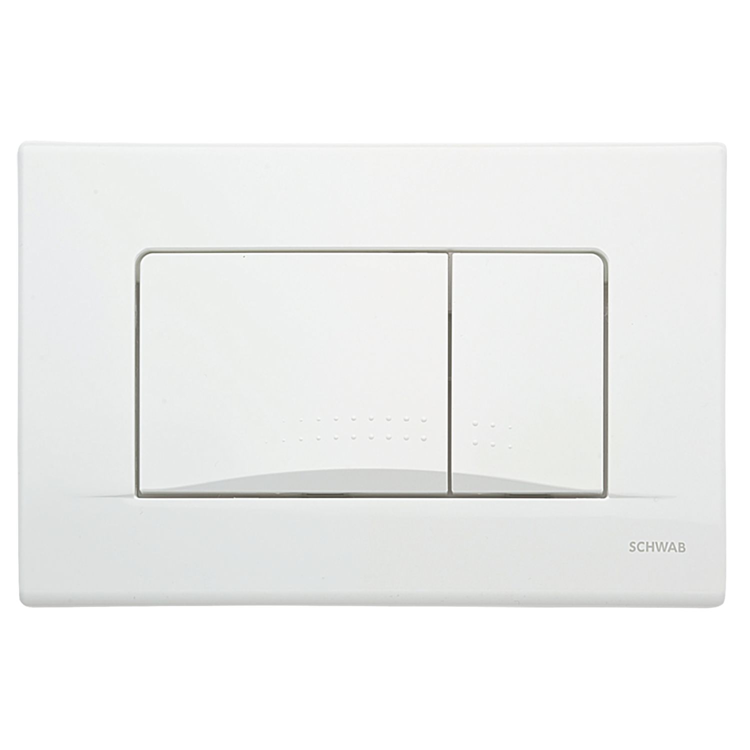 Fluidmaster Schwab Dots Duo 257426 Dual-Flush Flushing Plate White (6176X)