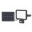 LAP  Outdoor LED Solar-Powered Floodlight With PIR Sensor Black 1200lm