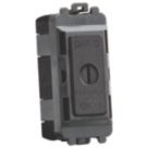 Knightsbridge Key Operated 10A Grid 3-Pole Fan Isolator Switch Smoked Bronze