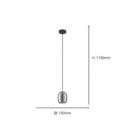 Eglo Ciampino Pendant Light Black