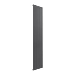 Reina Flat Single 1800mm x 366mm 2533BTU Anthracite Vertical Designer Radiator