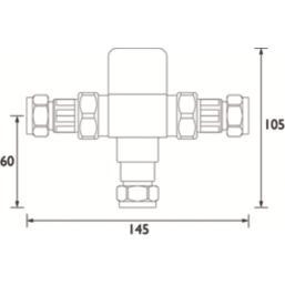 Bristan RP3 MT503CP Thermostatic Mixing Valve 15mm