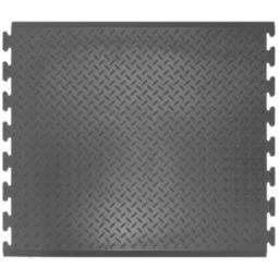 COBA Comfort-Lok Anti-Fatigue Floor Interlocking Mat Black 0.8m x 0.7m x 12.5mm