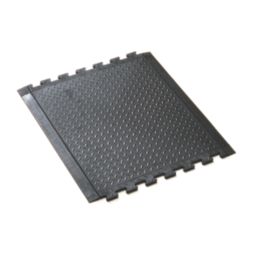 COBA Comfort-Lok Anti-Fatigue Floor Interlocking Mat Black 0.8m x 0.7m x 12.5mm