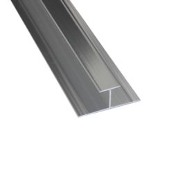 Splashwall H-Joint Polished Silver 2420mm x 11mm