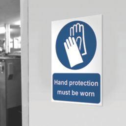 Essentials  "Hand Protection Must Be Worn" Sign 210mm x 148mm