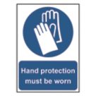 Essentials  "Hand Protection Must Be Worn" Sign 210mm x 148mm