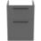 Ideal Standard i.life A Floorstanding Vanity Unit With Black Handles & Basin Matt Quartz Grey 600mm x 440mm x 853mm