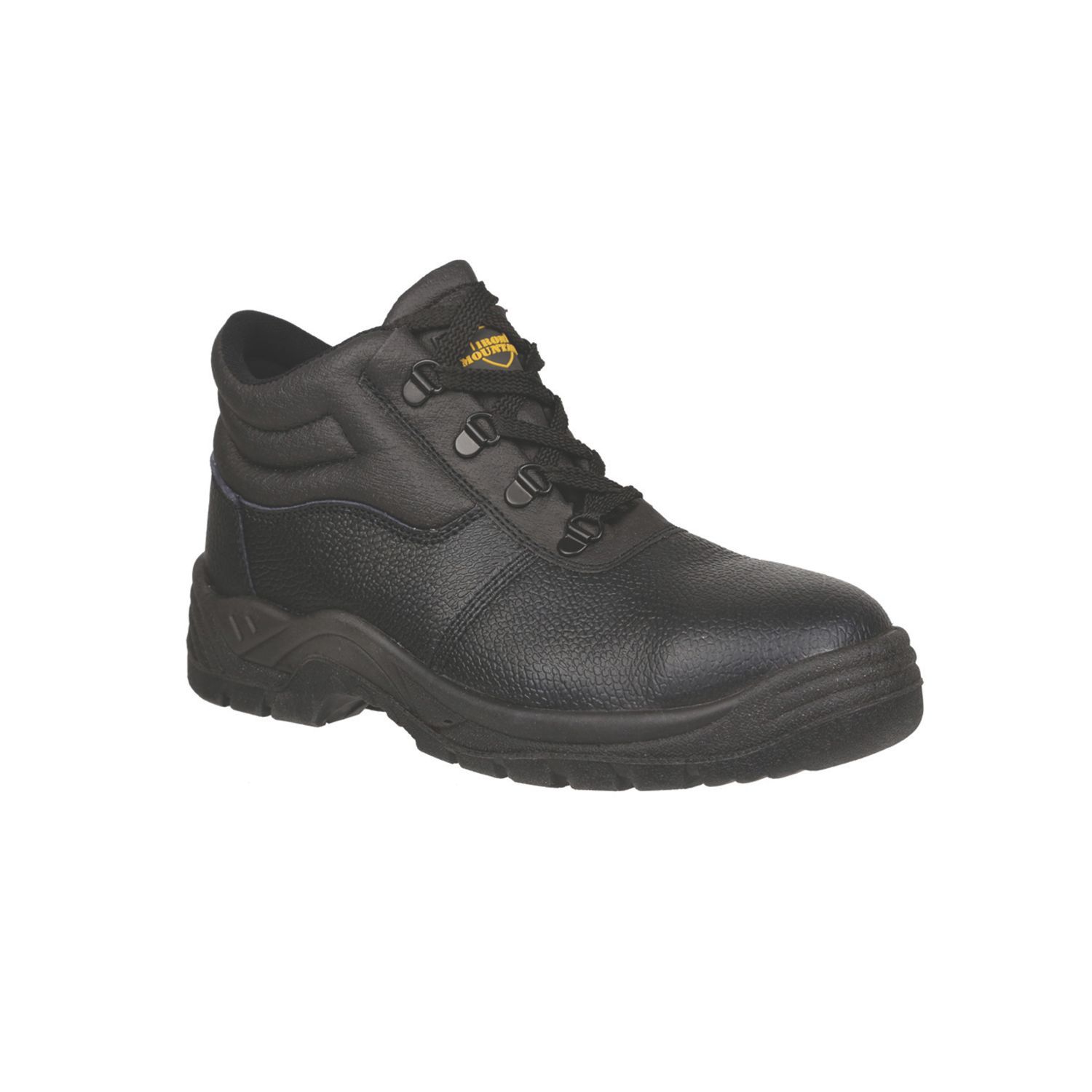 Iron Mountain IMBT227 Size 4 Black Water-Resistant Steel Toe Cap Safety Boots (617HU)