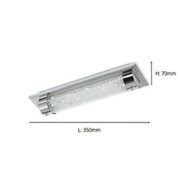 Eglo Tolorico LED Wall & Ceiling Light Silver 8W 1000lm