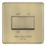 LAP  10A 1-Gang 3-Pole Fan Isolator Switch Antique Brass  with Colour-Matched Inserts