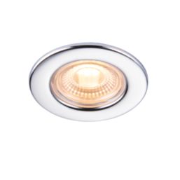 Saxby CosmosEco V3 Fixed  Fire Rated LED Recessed Downlight Chrome 6W 500lm