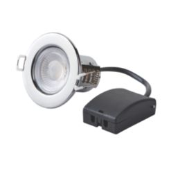 Saxby CosmosEco V3 Fixed  Fire Rated LED Recessed Downlight Chrome 6W 500lm