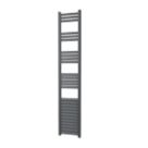 Towelrads 1600mm x 300mm 1572BTU Black Flat Designer Towel Radiator