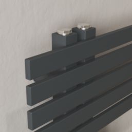 Ximax Geoffrey 1420mm x 650mm 1891BTU Anthracite Vertical Towel Radiator