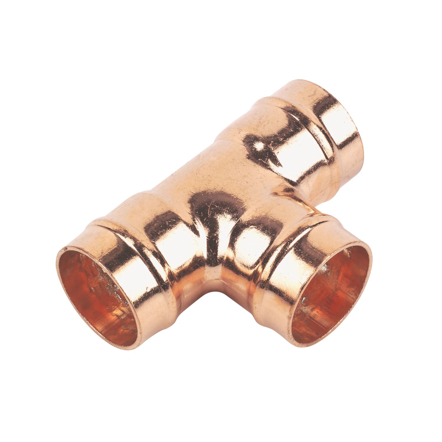 Flomasta Copper Solder Ring Equal Tees 22mm 5 Pack (61822)