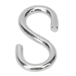 Essentials S-Hooks Steel 25 x 2.5mm 4 Pack