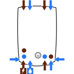 Triton T80 Easi-Fit + White/Chrome 7.5kW  Electric Shower