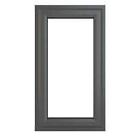 Crystal  Right-Hand Opening Double-Glazed Casement Anthracite Grey uPVC Window 610 x 1115mm