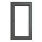 Crystal  Right-Hand Opening Clear Double-Glazed Casement Anthracite Grey uPVC Window 610mm x 1115mm
