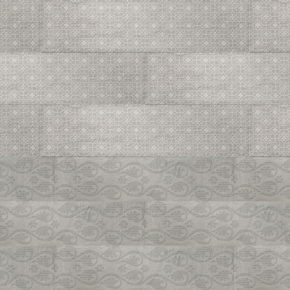 Marquis Bricktrend Deco Grey Porcelain Tile 331.5mm x 81.5mm 46 Pack ...