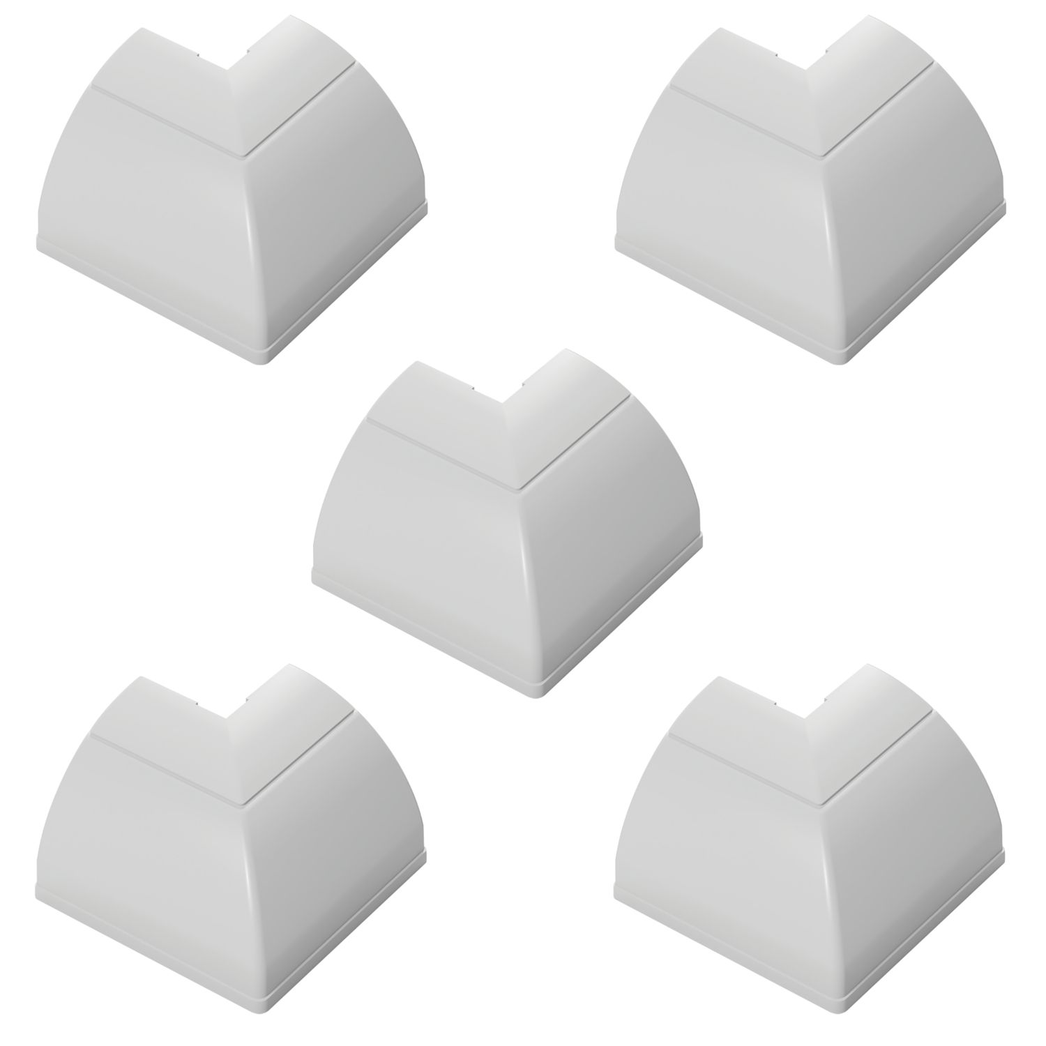 D-Line Quarter Round External Bends 22mm x 22mm 5 Pack (618KU)