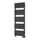 Reina 1424mm x 500mm 2291BTU Black Flat Designer Towel Radiator
