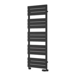 Reina 1424mm x 500mm 2291BTU Black Flat Designer Towel Radiator