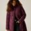Regatta Eloria Womens Hooded Long Quilted Coat Fig - 909 Size 8
