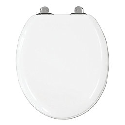 Bemis Elwood Soft-Close Toilet Seat Moulded Wood White