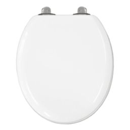 Bemis Elwood Soft-Close Toilet Seat Moulded Wood White