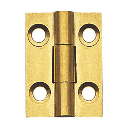 Self-Colour  Solid Drawn Butt Hinges 25mm x 19mm 2 Pack