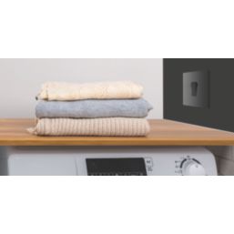 British General Evolve 20A 1-Gang DP Control Switch Black Chrome with LED