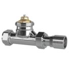 Drayton  15mm x 1/2" Chrome Straight Traditional Thermostatic Radiator Valve Body