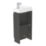 Newland  Single Door Floor Standing Vanity Unit with Basin Matt Midnight Mist 400mm x 220mm x 850mm
