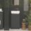 Newland  Single Door Floor Standing Vanity Unit with Basin Matt Midnight Mist 400mm x 220mm x 850mm